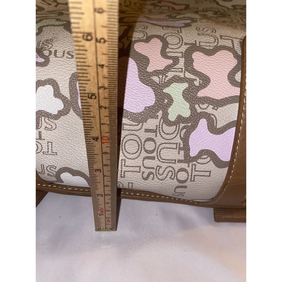 TOUS‎ Kaos Icon Feminine Beige multicolored Leather Backpack Pre Own Puzzle Y2K main image 6